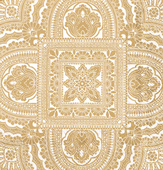 CLASSIQUE cream gold - Lunch napkins